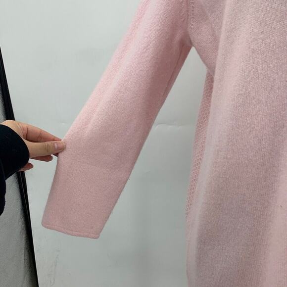 J McLaughlin Sweater Womens XS Extra Small Baby Pink Cashmere 3/4 Sleeve *READ - Picture 4 of 14
